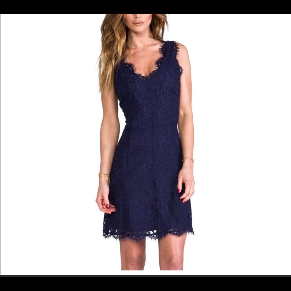 Joie Lace V Neck A-Line Sleeveless Dress NWOT